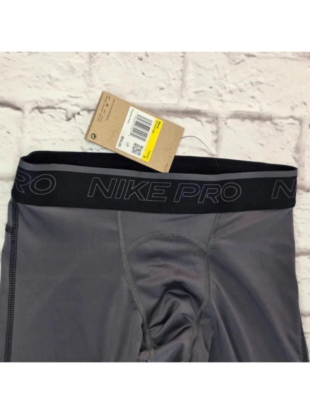 Nike Pro Mens Training Tights Leggings Gray Size S With Tag